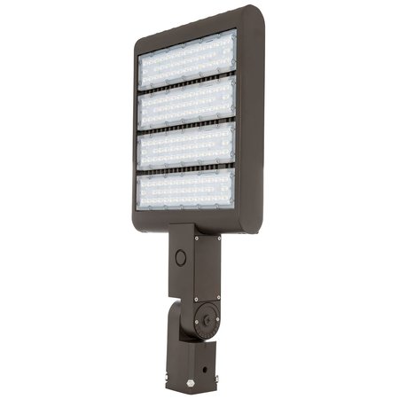 WESTGATE SLIM LED FLOOD, 100~277V, 220W, 22000LM, 3000K, Dark Bronze, SlipFitter W. K/O, IP65, Dimmable LF3-300CW-SF